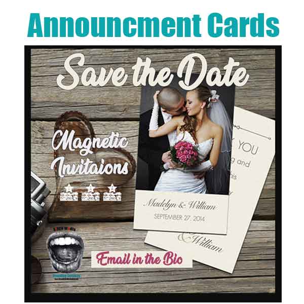 magnetic announcement cards siren media marketing