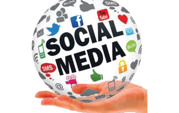 A Globe With The Words Social Media On It. Siren Media Marketing