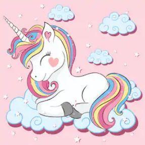 Unicorn For A Children's Room With Clouds Siren Media Marketing