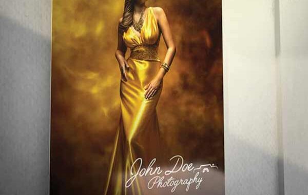 Woman In Long Gold Dress Siren Media Marketing