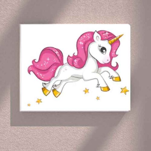 Pink Unicorn Art On Canvas Siren Media Marketing