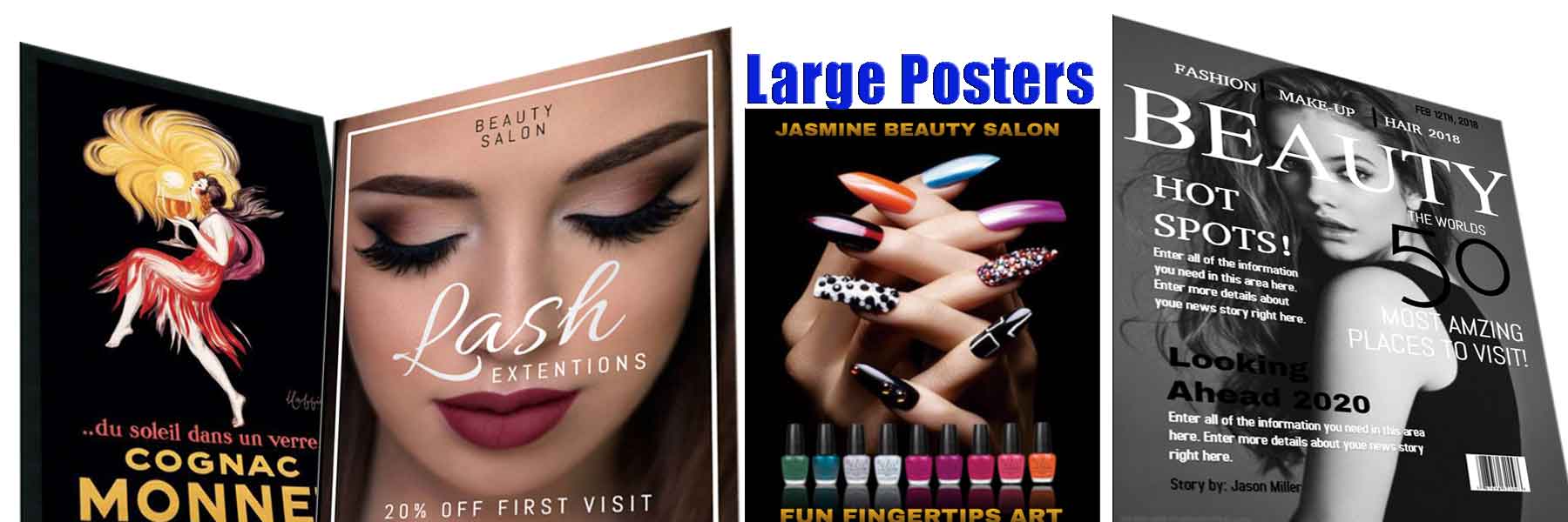 4 large format posters