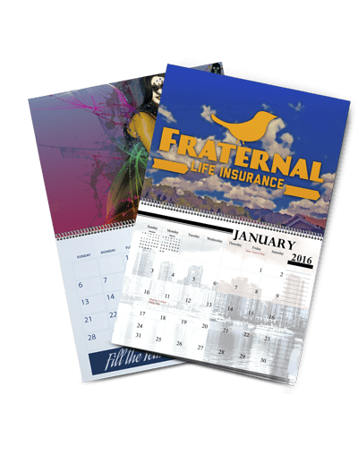 two wall calendar