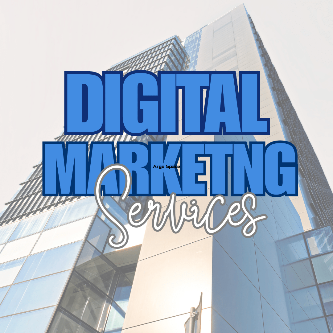 office building text digital marketing